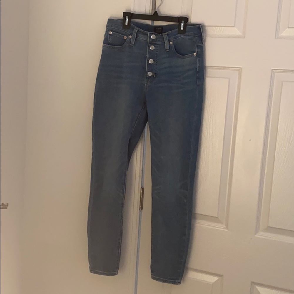 J crew high rise skinny jeans